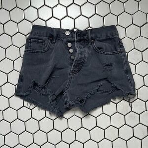 black pacsun jean shorts size 24